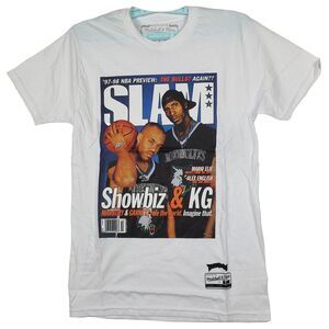 SLAM Garnett Marbury‎ Timberwolves Mitchell & Ness NBA Small Shirt White NWT